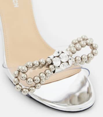 Pantoletten Double Bow mit Kristallen | Mach & Mach