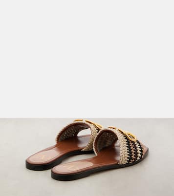 VLogo Signature crochet slides | Valentino Garavani