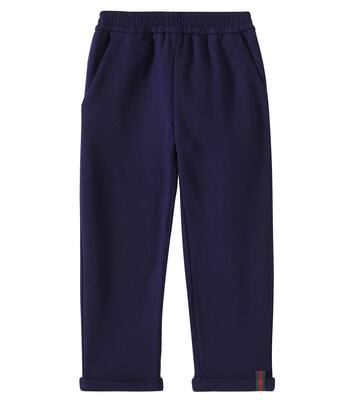 Web cotton jersey sweatpants | Gucci Kids