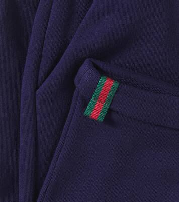 Web cotton jersey sweatpants | Gucci Kids