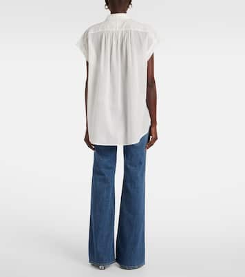 Normandy shirred cotton blouse | Nili Lotan