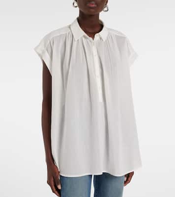 Normandy shirred cotton blouse | Nili Lotan