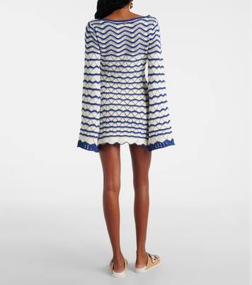 Robe Rey rayée en coton mélangé | Bananhot