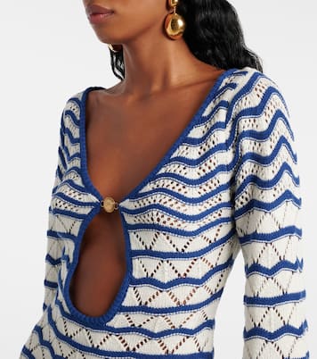 Robe Rey rayée en coton mélangé | Bananhot