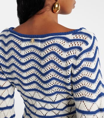 Robe Rey rayée en coton mélangé | Bananhot