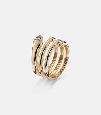 14kt gold ring with diamond | Stone and Strand