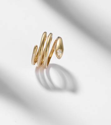14kt gold ring with diamond | Stone and Strand