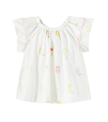 Baby Alisia printed cotton poplin blouse | Bonpoint