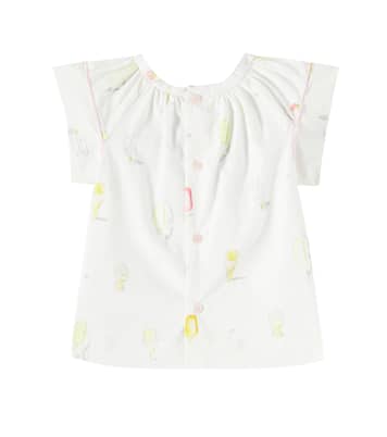 Baby Alisia printed cotton poplin blouse | Bonpoint
