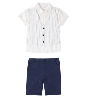 Linen and cotton shirt and shorts set | Patachou