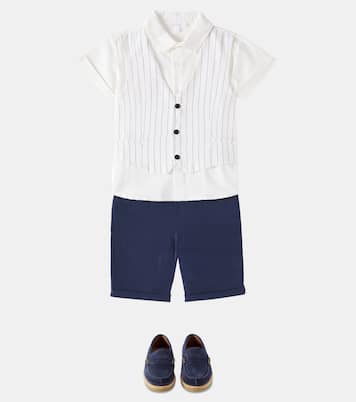 Linen and cotton shirt and shorts set | Patachou