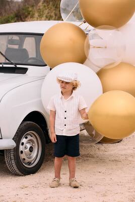 Linen and cotton shirt and shorts set | Patachou