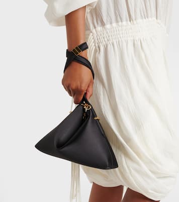 Schultertasche Scoop Mini aus Satin | Toteme