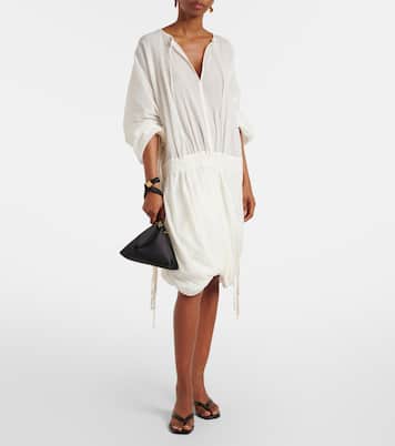 Schultertasche Scoop Mini aus Satin | Toteme