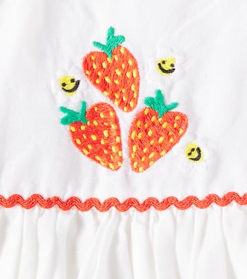 Baby Besticktes Kleid aus Leinen und Baumwolle | Stella McCartney Kids