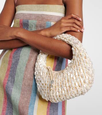 Bolso al hombro Reef de croché | Staud