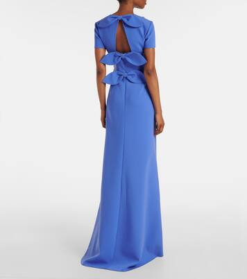 Bestickte Robe aus Crêpe | Carolina Herrera