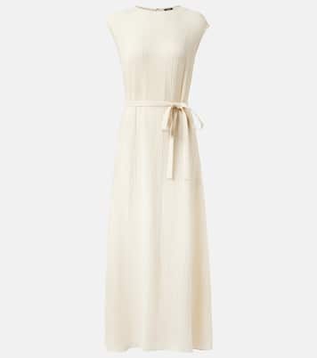 Garnier pleated jacquard midi dress | Joseph