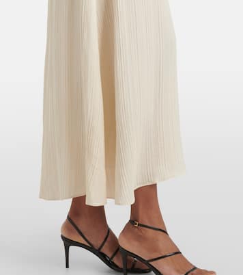 Garnier pleated jacquard midi dress | Joseph