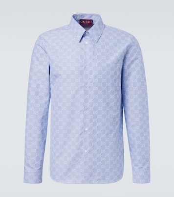 GG cotton and silk jacquard shirt | Gucci
