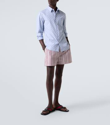 GG cotton and silk jacquard shirt | Gucci
