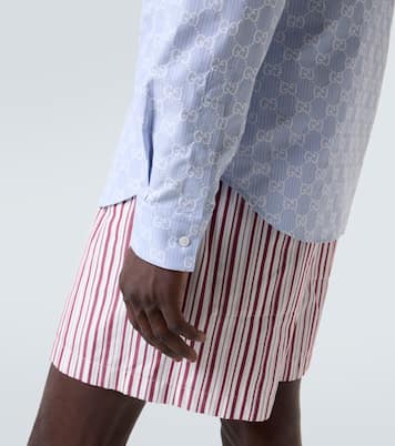 GG cotton and silk jacquard shirt | Gucci