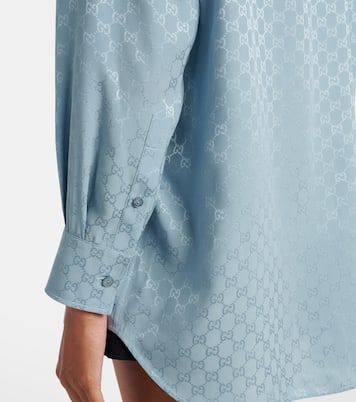 Hemd GG aus Seide | Gucci