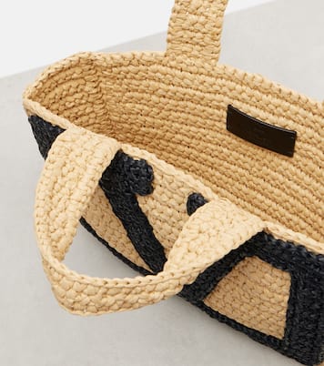 Tote Bag Viva Superstar Small aus Raffiabast | Valentino Garavani