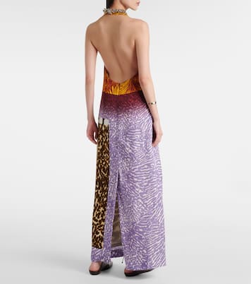 Robe longue imprimée | Dries Van Noten