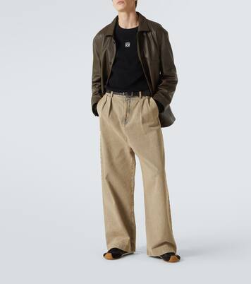 Anagram ribbed-knit cotton T-shirt | Loewe