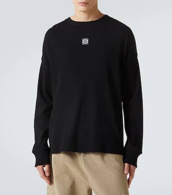Anagram ribbed-knit cotton T-shirt | Loewe