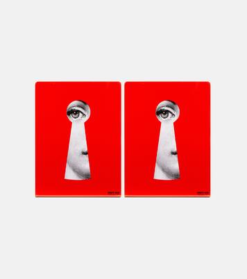 Serratura metal bookends | Fornasetti