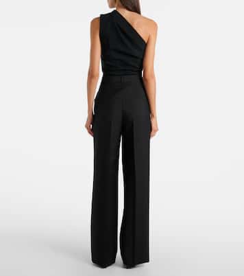 Pleated wool and mohair wide-leg pants | Róhe
