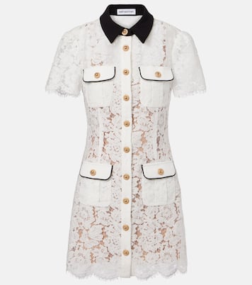 فستان قصير من الدانتيل | Self-Portrait