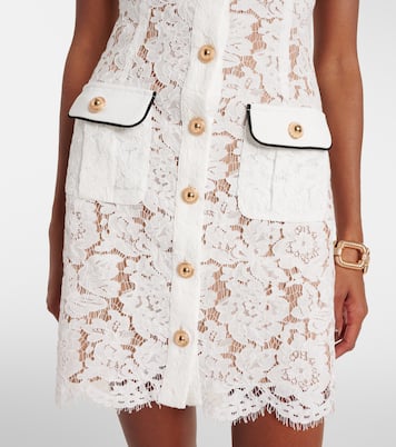 فستان قصير من الدانتيل | Self-Portrait