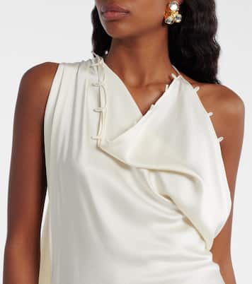 Draped crêpe satin gown | Victoria Beckham