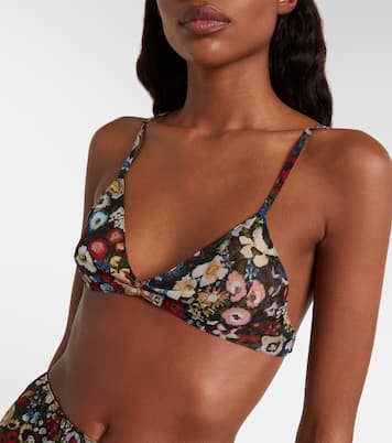 Top Talita in seta con stampa floreale | Khaite