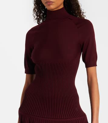 Ribbed-knit wool-blend top | Alaïa