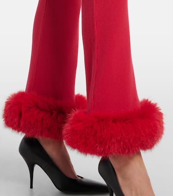 Pantalon capri à taille basse en coton | Balenciaga