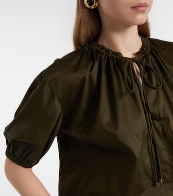 Nador cotton poplin blouse  | Joseph
