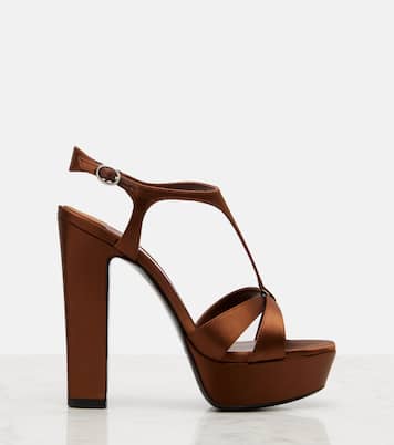 Kesia 120 satin platform sandals | Jimmy Choo