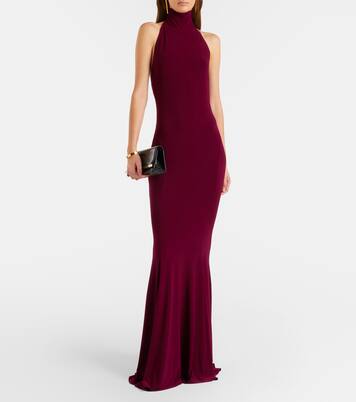 Turtleneck jersey gown | Norma Kamali
