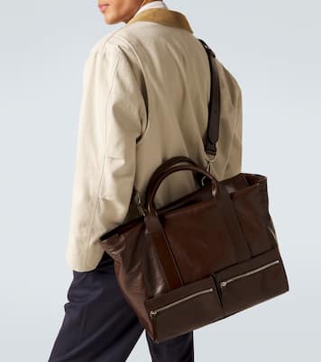 Racer 40 leather duffel bag | Métier