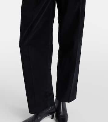 Weite Hose Deep Pleat aus Baumwoll-Cord | Toteme