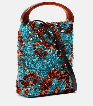 Henkeltasche Crisp Small mit Pailletten | Dries Van Noten