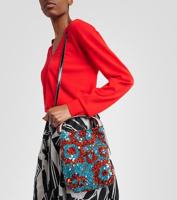 Henkeltasche Crisp Small mit Pailletten | Dries Van Noten