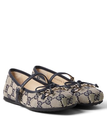 Ballerinas Horsebit GG aus Canvas | Gucci Kids
