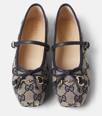 Ballerinas Horsebit GG aus Canvas | Gucci Kids