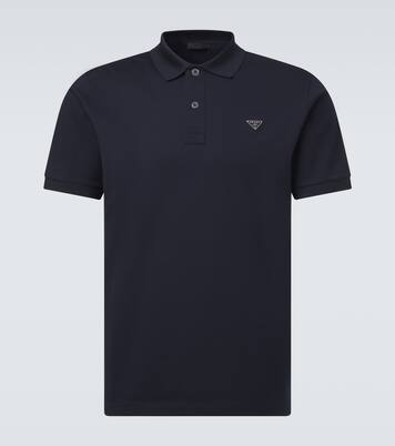 Cotton piqué polo shirt | Prada
