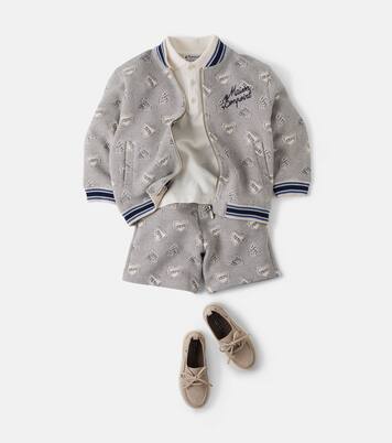 Lantern cotton-blend jacquard jacket | Bonpoint